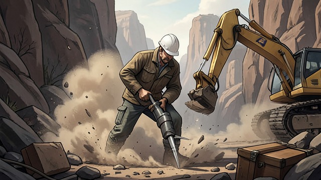 Joe's Work at Grand Coulee from "The Boys in the Boat". Strength Under Strain Endurance Joe works for hours with a jackhammer suspended from ropes over a canyon.
