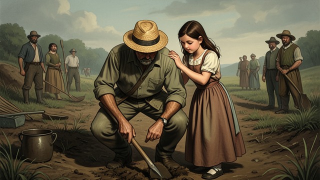 The Wake Invitation from "Foster". The Wake Invitation A request for practical help A neighbor asks John to help dig a grave because her family is away working.