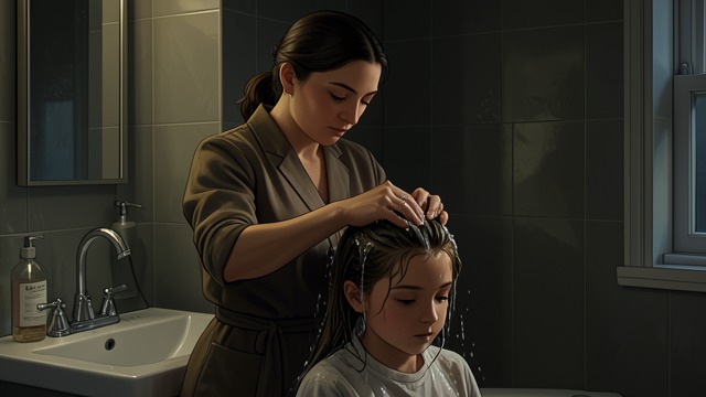 Care in the Bath from "Foster". Care in the Bath Patient bodily attention Edna washes the girl, removes dirt from beneath her nails, and brushes her hair.