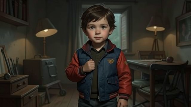 The Boy’s Jacket from "Foster". The Boy’s Jacket An inherited garment John puts the jacket on the girl before taking her to the strand.