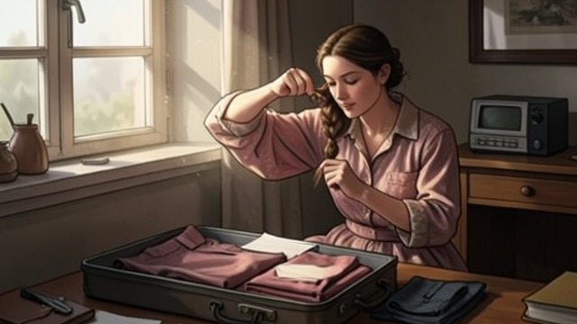 A Mother’s Preparations from "Foster". A Mother’s Preparations Work before departure Mary braids the girl’s hair and packs clean pants and a letter.