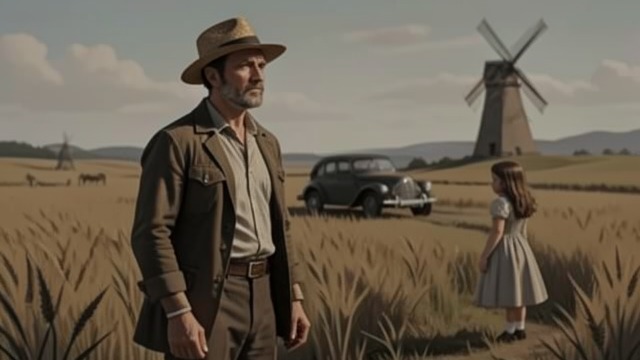 The Return to the Farm from "Foster". The Return to the Farm A casual greeting Dan calls the girl a prodigal child and asks whether she caused trouble. John answers that she was good as gold.
