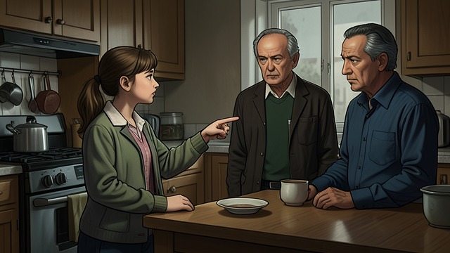 A Question of Labor from "Foster". A Question of Labor Competing expectations Dan says the girl can work and eat a great deal, while John says she will only help Edna around the house.