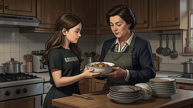 Working Side by Side from "Foster". Working Side by Side Domestic companionship The girl and Edna cook, clean, weed, bake, and prepare food for storage. Tasks give them a daily rhythm together.