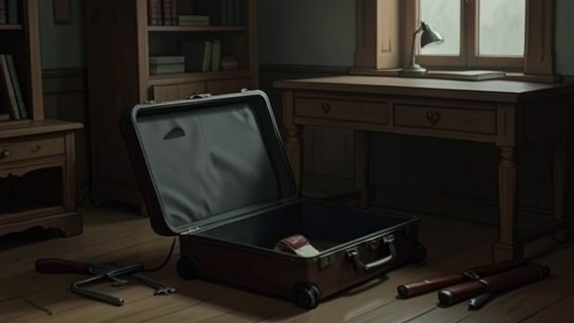 The Missing Suitcase from "Foster". The Missing Suitcase Clothes forgotten The girl realizes that her father has left without her belongings.