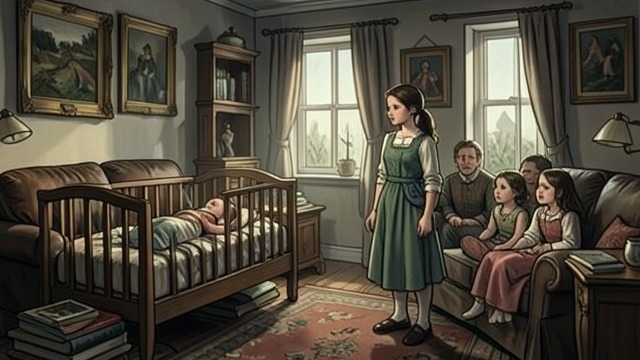 The Crowded Reunion from "Foster". The Crowded Reunion Family gathered again The girl sees Mary, her siblings, and the new baby in the familiar, busy house.