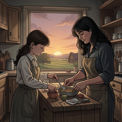 The Household She Enters from "Foster". This thread follows the practical and emotional adjustments that turn an unfamiliar farm into a temporary refuge for the girl.