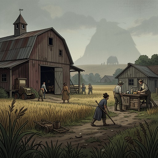 The Farm’s Everyday World from "Foster". The ordinary work, food, visitors, and routines at the Kinsellas’ farm form a subplot of community and domestic abundance.