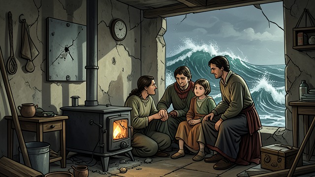 Shelter at the Cottage from "The Summer Book". Shelter at the Cottage Refuge in a ruined room Sophia's father breaks the lock so the family can enter the old pilots' house.