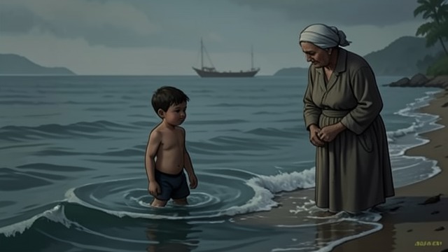 Deep Water from "The Summer Book". Deep Water A boundary encountered Sophia removes her clothes and enters the water, but stops when she realizes no one is beside her in the deep.