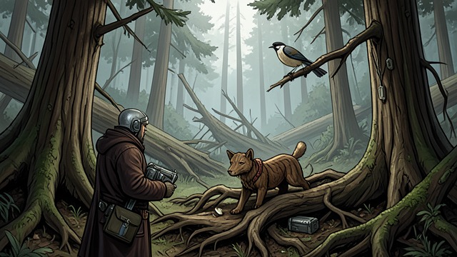 The Magic Forest from "The Summer Book". The Magic Forest Survival in disorder The dead forest has formed through storms, decay, and the slow struggle of living trees.