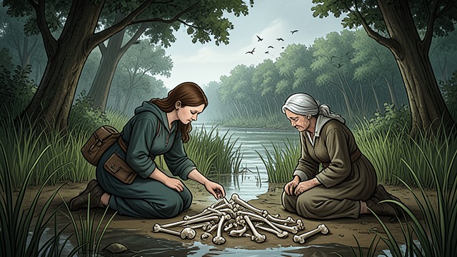 The Shared Forest from "The Summer Book". The Shared Forest Work without explanation Sophia and Grandmother gather bones along the shore and carry them to the Magic Forest.