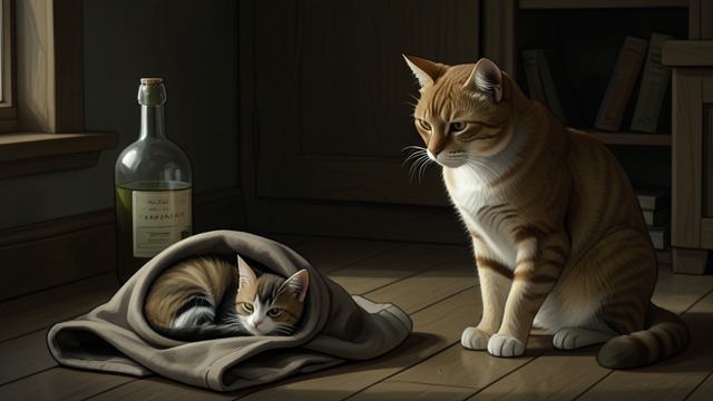 The Kitten Arrives from "The Summer Book". The Kitten Arrives A hoped-for companion The family feeds the kitten with Sophia's old bottle and gives it a warm place to sleep.