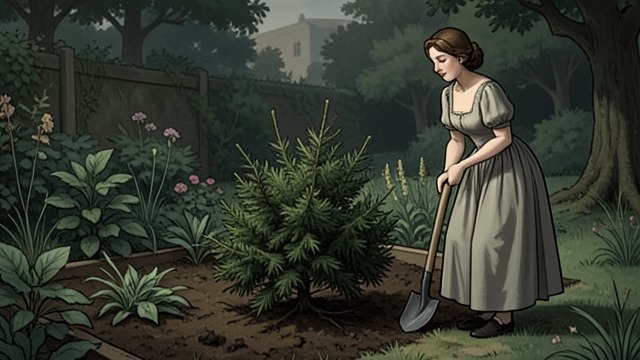 Roots Beneath the New Garden from "The Summer Book". Roots Beneath the New Garden Cultivation alters habitat Sophia's father replaces native turf with rich soil and carefully chosen plants.