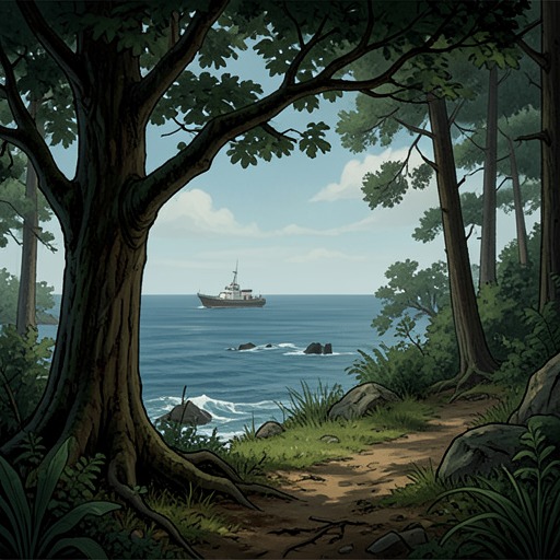 The Island's Seasonal Life from "The Summer Book". This flow traces the island as a living setting whose exposed nature, human changes, and seasonal rhythms shape the family's lives.
