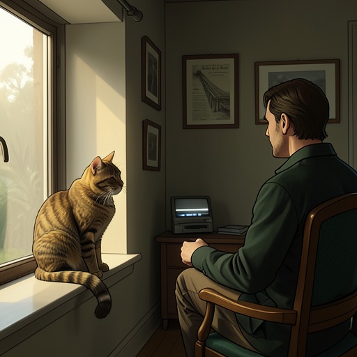 Two Cats and an Attachment from "The Summer Book". This subplot follows Sophia's difficult discovery that affection cannot make Moppy behave like a tame companion.