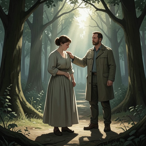 Bodies Rediscovered in the Wood from "Lady Chatterley's Lover". This flow follows the gradual change in Connie’s physical experience, from numbness and separation to moments of mutual sensual recognition.