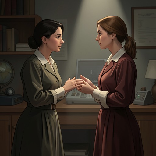Cécile and Anne’s Uneasy Bond from "Bonjour tristesse". Admiration and care draw Cécile toward Anne, while authority and fear turn that intimacy into resistance and lasting regret.