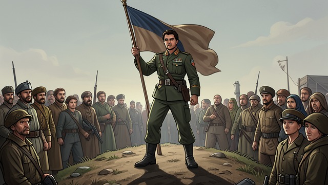 动武威胁,《9月11日》中的场景。动武威胁 美国官员宣布展开一场大规模反恐行动,并向其他政府提出一个严峻的选择。 胁迫性言辞 诺姆·乔姆斯基(受访者)听出其中包含对拒绝加入美国做法的国家发出的威胁。 尚未定案的政策 在这一阶段,外界的警告和公开辩论仍可能影响政府接下来的行动。