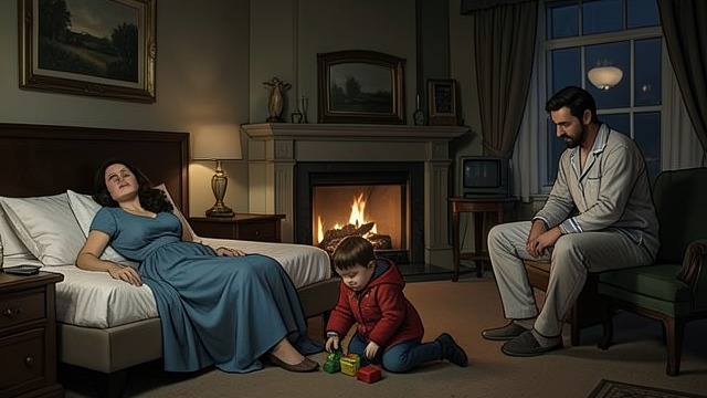 The New Baby Arrives Early from "Never Kiss a Man in a Christmas Jumper". A Sudden Change of Plan Labor interrupts the gathering After the Christening, Leah is visibly exhausted and heavily pregnant, resting near the fire while the…