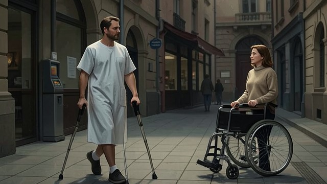 The Wheelchair Bargain from "Never Kiss a Man in a Christmas Jumper". Pride meets practical risk A public test of strength Marco wants to abandon the wheelchair and rely on crutches, believing that constant sitting will weaken…
