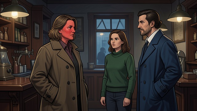 The Pubside Discovery from "Never Kiss a Man in a Christmas Jumper". The Family Compares Notes A coincidence exposes the lie At the pub, Maggie finds Ellen and Paddy already together.