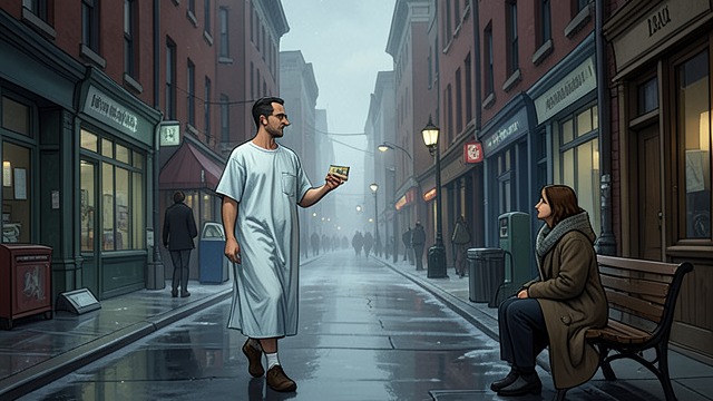 The Dangerous Departure from "Never Kiss a Man in a Christmas Jumper". Independence taken too far A patient leaves care After waking in hospital and discovering that Maggie has disappeared, Marco signs himself out against medical…