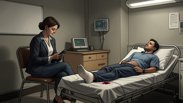 The Hospital Reckoning from "Never Kiss a Man in a Christmas Jumper". Injury and reluctant dependence Damage made visible At the hospital, the collision’s consequences become harder to dismiss.