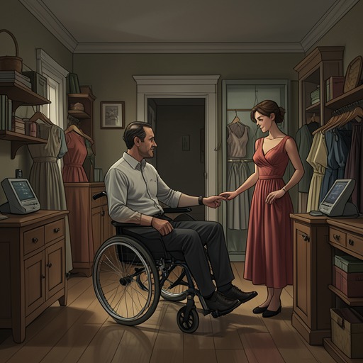 Care, Conflict, and Shared Routine from "Never Kiss a Man in a Christmas Jumper". This flow follows the practical demands of Marco’s recovery as Maggie’s home, shop, and daily life become the setting for growing trust and companionship.