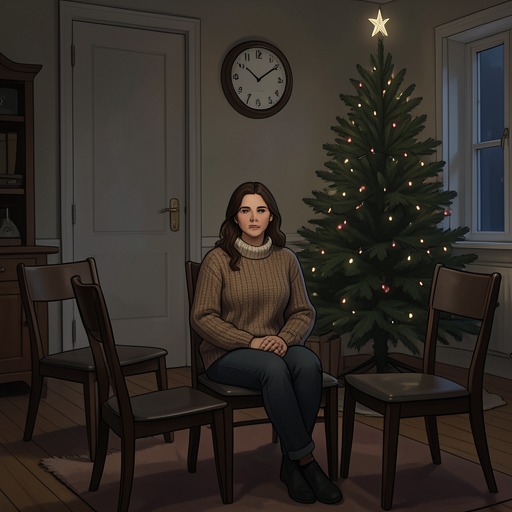 Christmas Plans and Hidden Loneliness from "Never Kiss a Man in a Christmas Jumper". This thread follows the escalating conflict between Maggie’s wish to spare her family worry and their refusal to let her face Christmas alone.