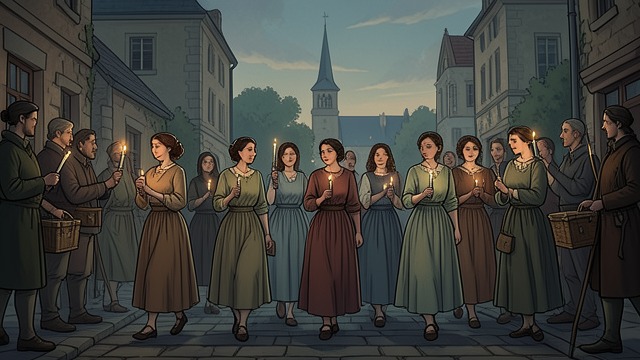 The Portuguese Procession from "Longing". The Portuguese Procession A religious encounter among workers Weil watches fishermen’s wives process with candles and mournful hymns.