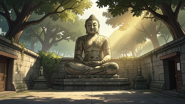 Polonnaruwa’s Silence from "Longing". Polonnaruwa’s Silence An unexpected encounter At Polonnaruwa, Merton stands before great Buddha statues and experiences a powerful sense of clarity and beauty.