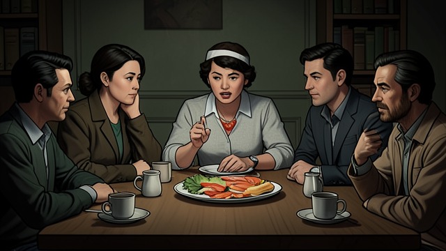Food and Counting from "The Silence". A Pause for the Body Eating Together The group eats the food Max prepared, though the kitchen and refrigerator have lost power.