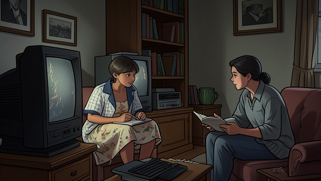 Watching Together Apart from "The Silence". Different Forms of Attention Max’s Absorption Max watches and listens to the broadcast, while Diane talks about the commercials and their habits.