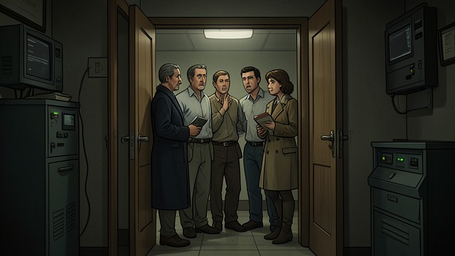 Making Contact with the Building from "The Silence". Neighbors at the Doors Max’s Report Max returns from knocking on neighbors’ doors with scattered theories and observations.