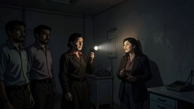 Fear in the Clinic from "The Silence". Waiting in Darkness A Sudden Silence The clinic lights go out, and people stop speaking.