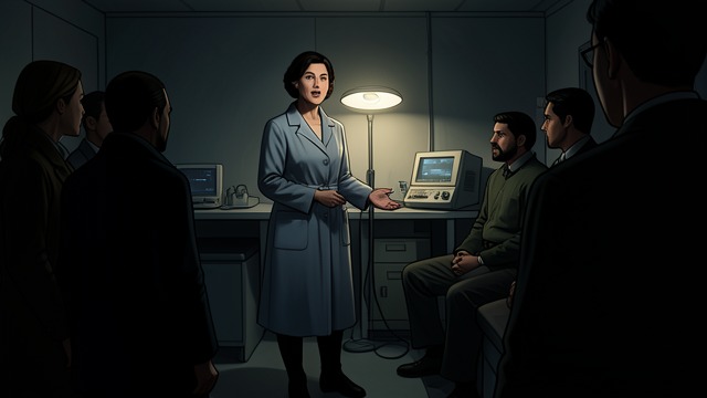 The Administrator’s Whisper from "The Silence". A Life Told in Darkness Personal Speech The clinic administrator speaks about her family and history after the lights go out.