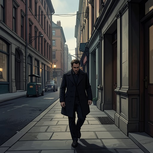 Max’s Journey into the Crowd from "The Silence". This character thread follows Max Stenner from the security of his chair into the chaotic streets and back to the apartment.