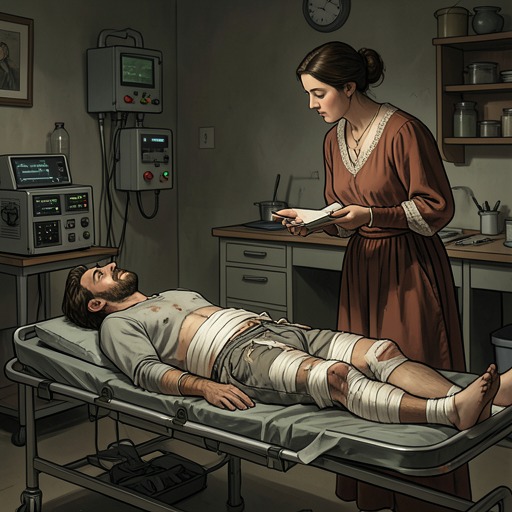 Jim’s Body and Recollection from "The Silence". This character thread follows Jim Kripps from a practical companion’s role through injury and delayed recollection of the landing.