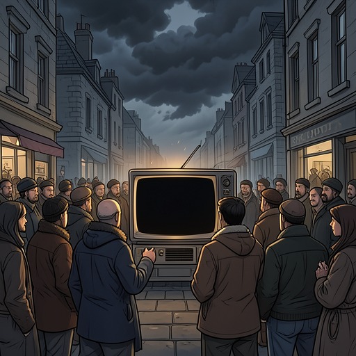 The Apartment’s First Blackout from "The Silence". This flow traces how an ordinary Super Bowl gathering becomes the first local encounter with a world whose communications and devices have failed.