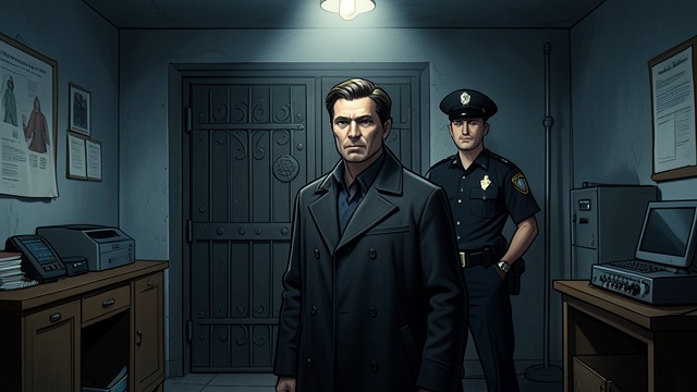 The Midnight Arrest from "My Policeman". The Midnight Arrest Police at the door Patrick Hazlewood is arrested on suspicion of gross indecency involving Laurence Cedric Coleman, not for his…