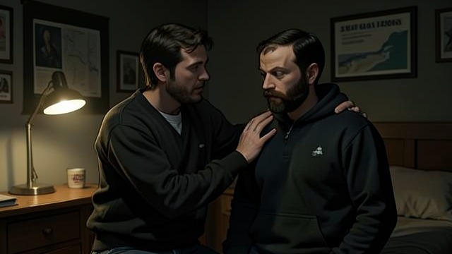 The First Night from "My Policeman". The First Night Intimacy begins During a portrait session at Patrick Hazlewood’s flat, Tom Burgess responds to Patrick’s touch and they begin their affair.