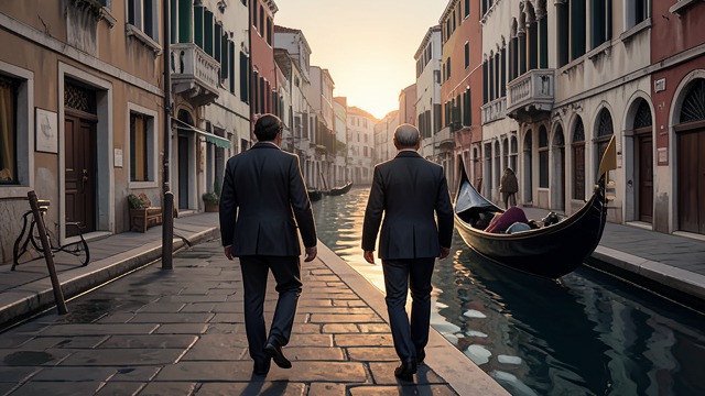 Venice Without Witnesses from "My Policeman". Venice Without Witnesses A brief reprieve In Venice, Tom Burgess and Patrick Hazlewood walk and travel together with a freedom rarely possible in Brighton.