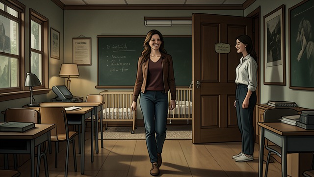 A Guiding Colleague from "My Policeman". A Guiding Colleague Help offered Julia Harcourt notices Marion Taylor’s fear on her first day and guides her to the infant classroom.