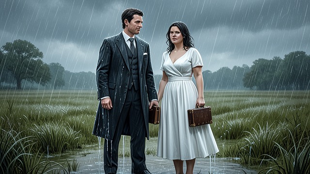 A Rain-Soaked Wedding from "My Policeman". A Rain-Soaked Wedding Public commitment Marion Taylor and Tom Burgess marry in heavy rain, with Patrick Hazlewood serving as best man and giving a speech that…