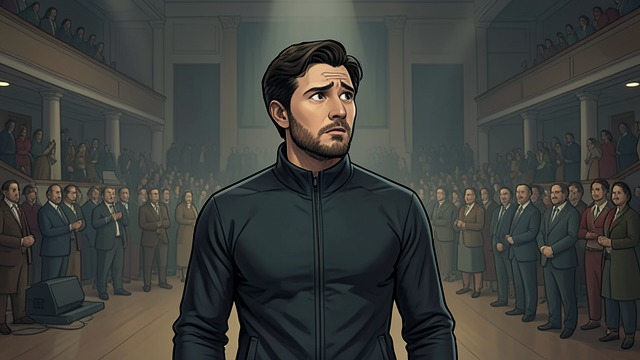 梦想中的演出场地,《世界尽头》中的场景。巡演路上的成功 新的规模 乐队以一场门票售罄的演出开启巡演。谢伊曾将这样的场地想象成自己抱负的顶点。这次机会令人振奋,却也让失败有了前所未有的重大后果。 表演背后的恐惧 谢伊不禁自问,观众是否会接受他们与众不同的音乐风格。他的焦虑让这份成功承载了情感上的风险,不再只是门票销量或唱片公司的认可。