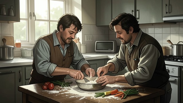 Cooking as a Future Practice from "The Edge of the World". A Tradition Shared Shay wants to learn After enjoying Ollie’s cooking and the family meals, Shay asks to be taught.