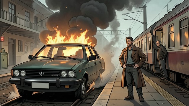 The Return Journey from "The Edge of the World". Moving Toward What Matters A trigger on the tracks A burning vehicle delays Ollie’s train and recalls the crash.