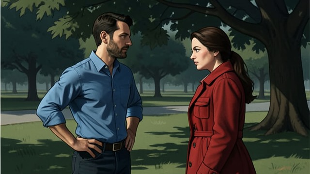 The Admission at the Park from "The Edge of the World". Asking Face to Face Naming the behavior Shay tells Ollie that he asked Corina about him.