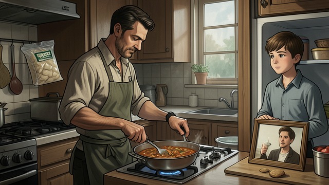 Ollie Cooks at Home from "The Edge of the World". Feeding Someone He Loves Food from the freezer Ollie cooks goulash and potato dumplings from food prepared by his family.